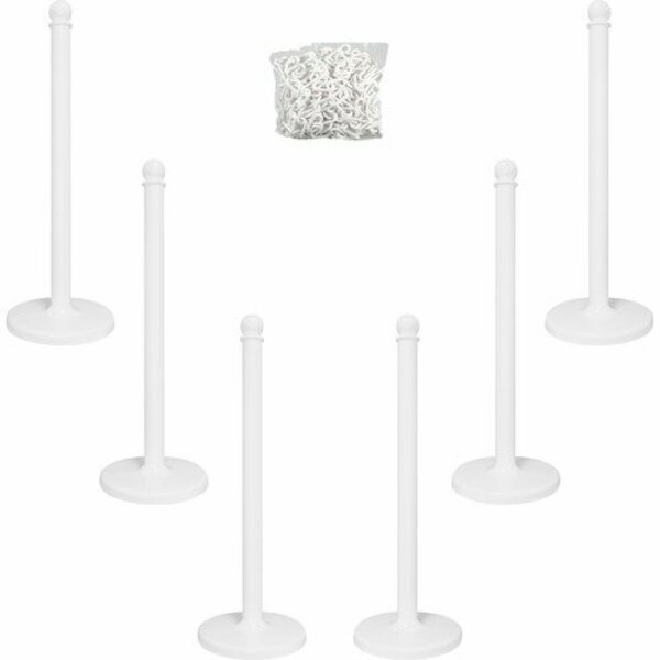 Tatco Products PLASTIC STANCHIONS, 14X14inX39in, 6PK TCO12000